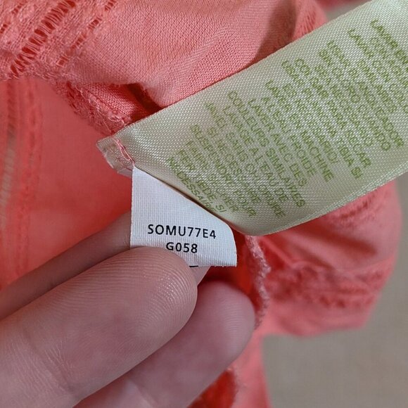 Sigrid Olsen Women's 100% Cotton Long Sleeve Top XL Embroidered Beachy Tassel - Picture 8 of 8